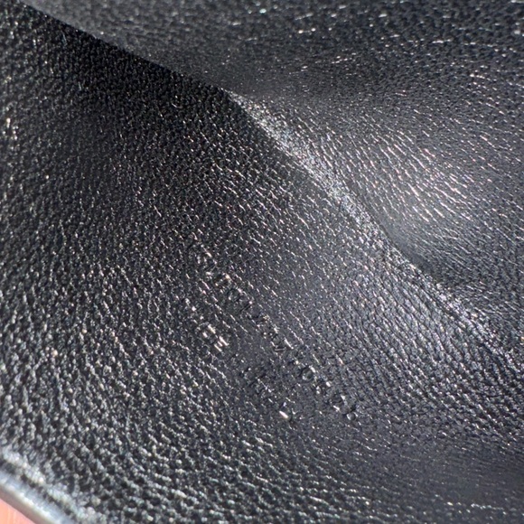 Saint Laurent Leather Pouch Black Gold 5” x 3” - Picture 5 of 5